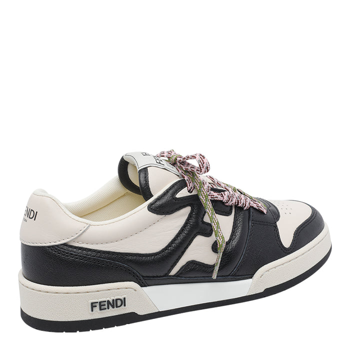 Fendi Sneakers Black Calf Leather/rubber Sole