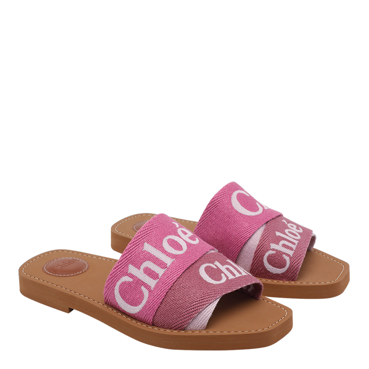 Chloè Sandals Pink Fabric/rubber Sole