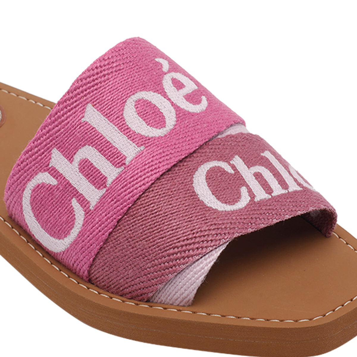 Chloè Sandals Pink Fabric/rubber Sole