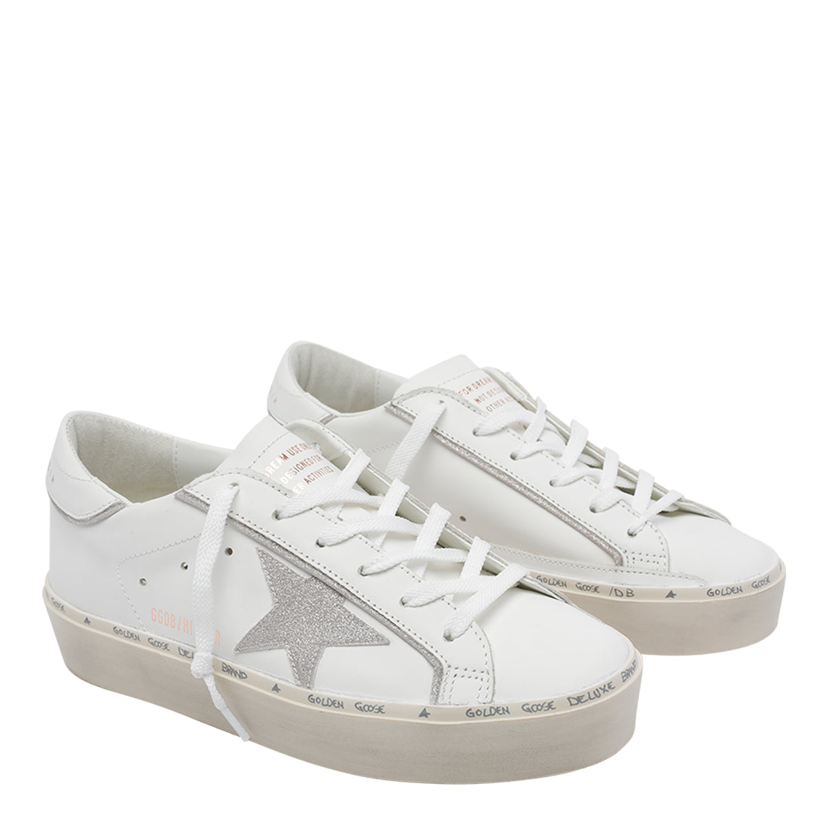 Golden Goose Sneakers White Calf Leather/rubber Sole