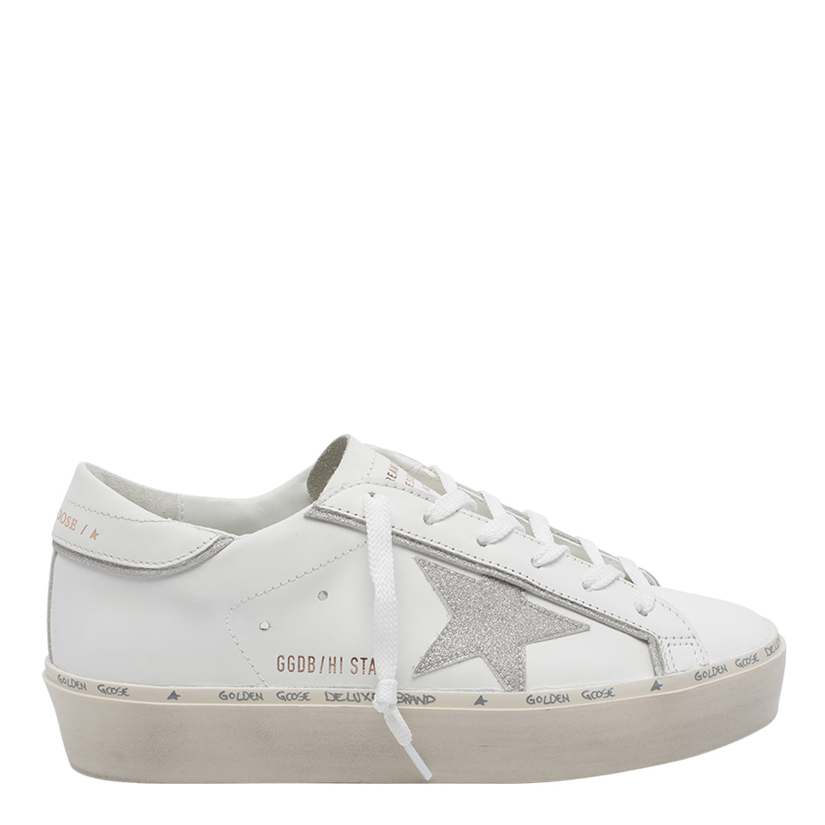 Golden Goose Sneakers White Calf Leather/rubber Sole