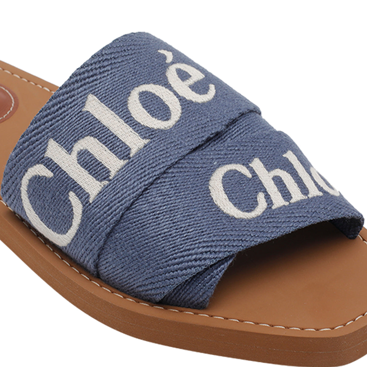 Chloè Sandals Blue Fabric/rubber Sole