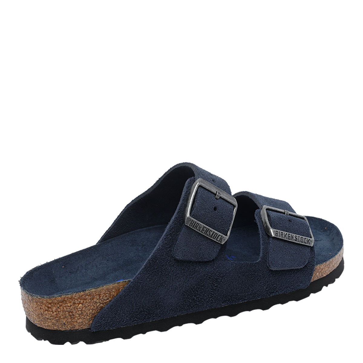 Birkenstock Sandals Blue Suede Leather/rubber Sole