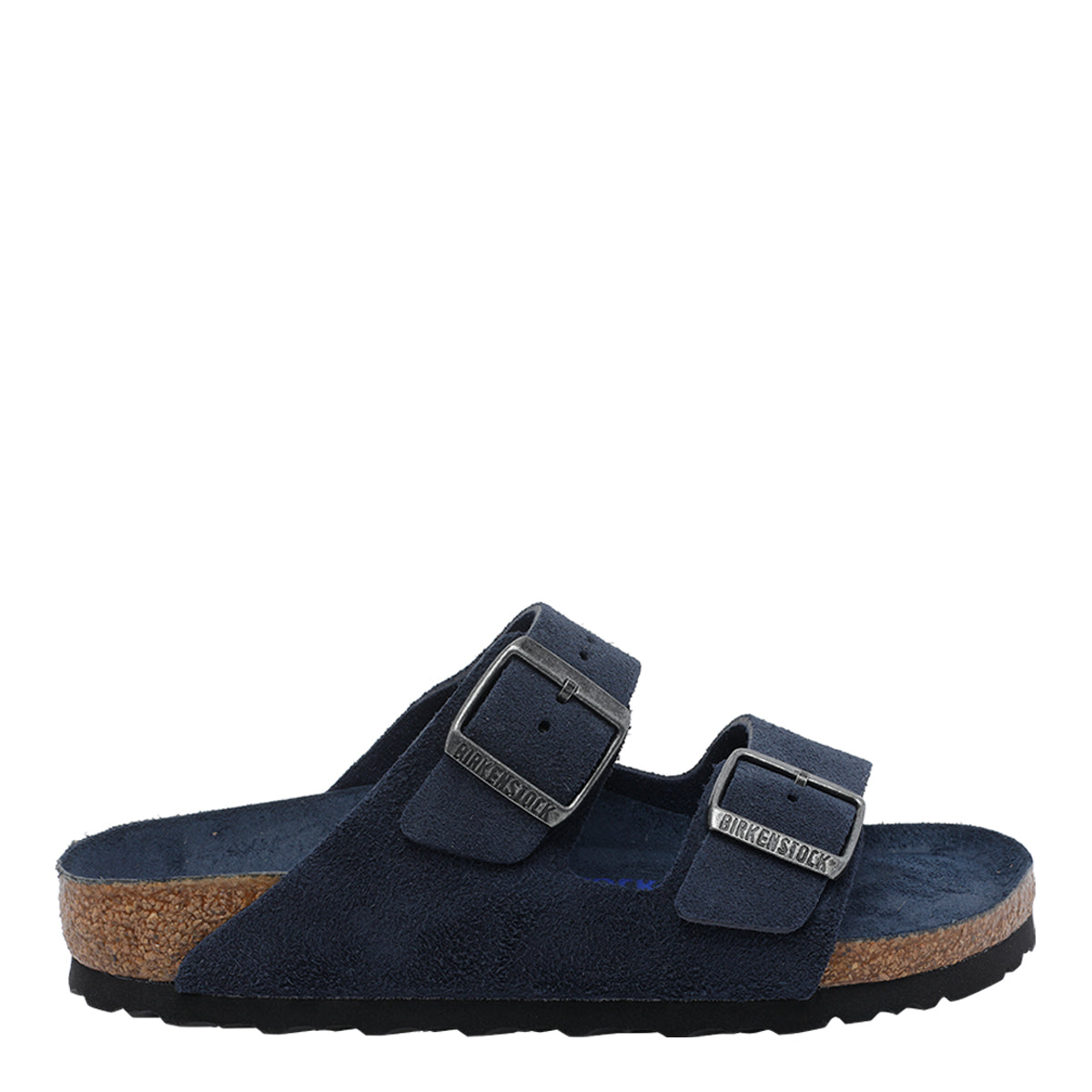 Birkenstock Sandals Blue Suede Leather/rubber Sole
