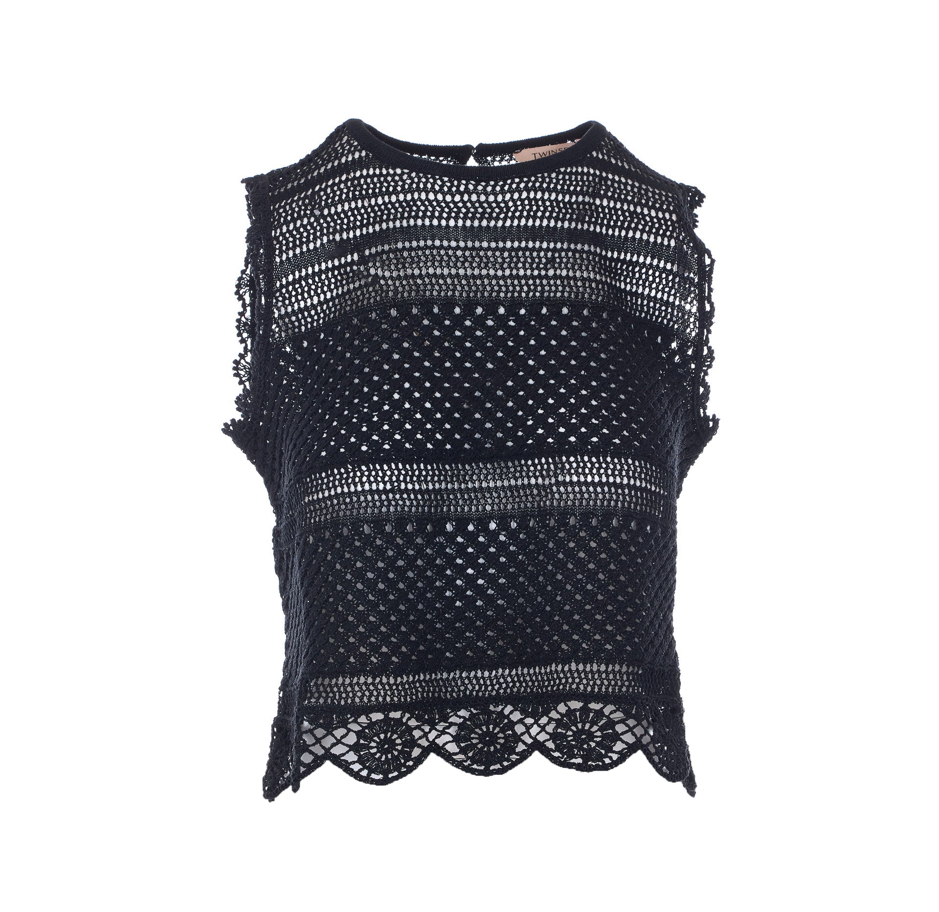 Twin-Set Top Black Cotton