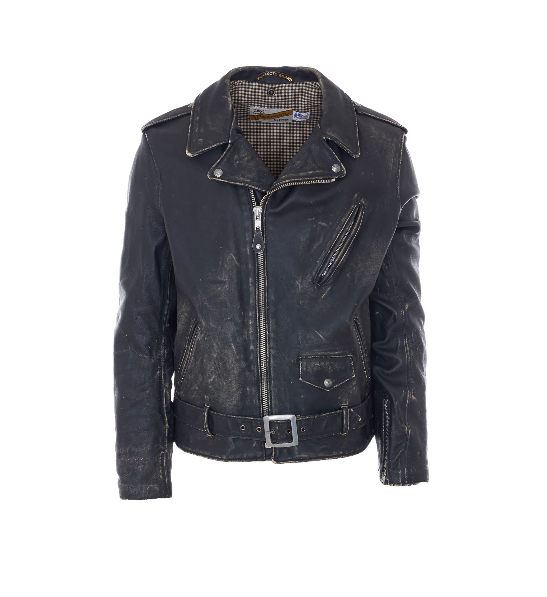 Schott Nyc Jackets Black Cowhide Leather