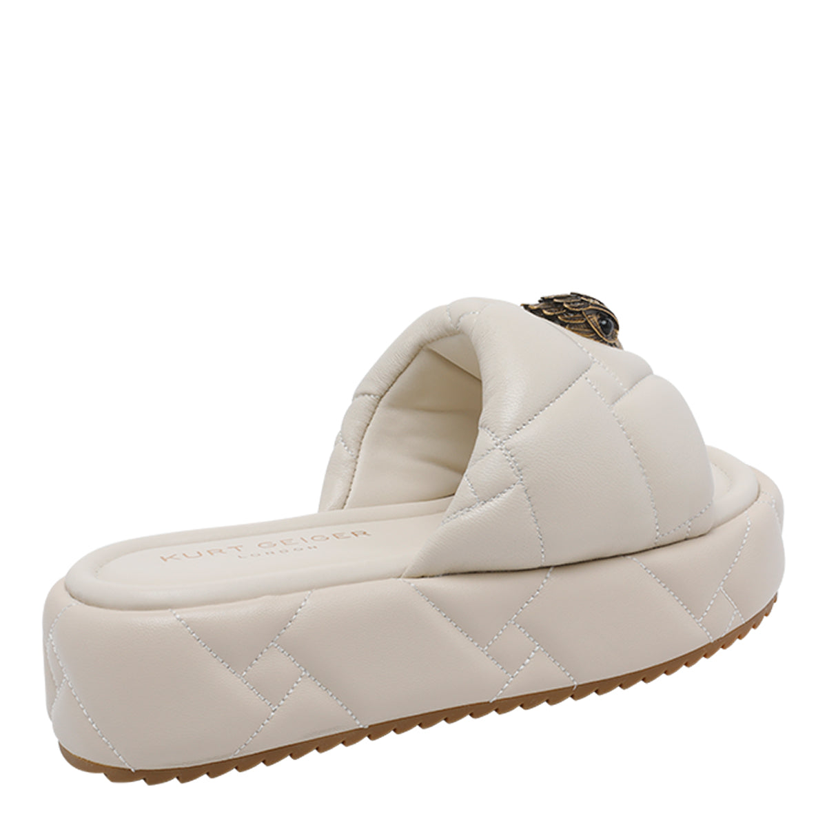 Kurt Geiger Sandals White Calf Leather/rubber Sole
