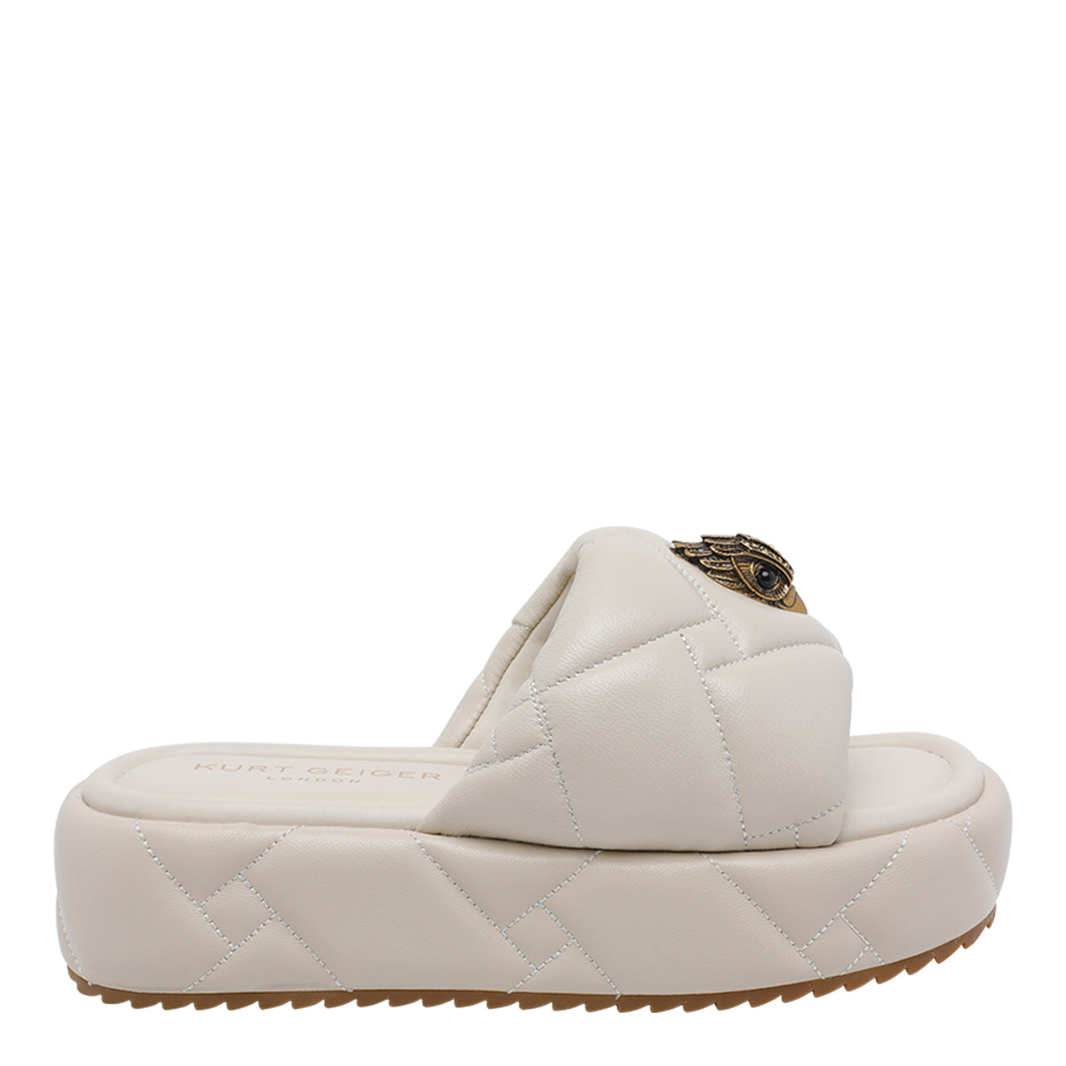 Kurt Geiger Sandals White Calf Leather/rubber Sole
