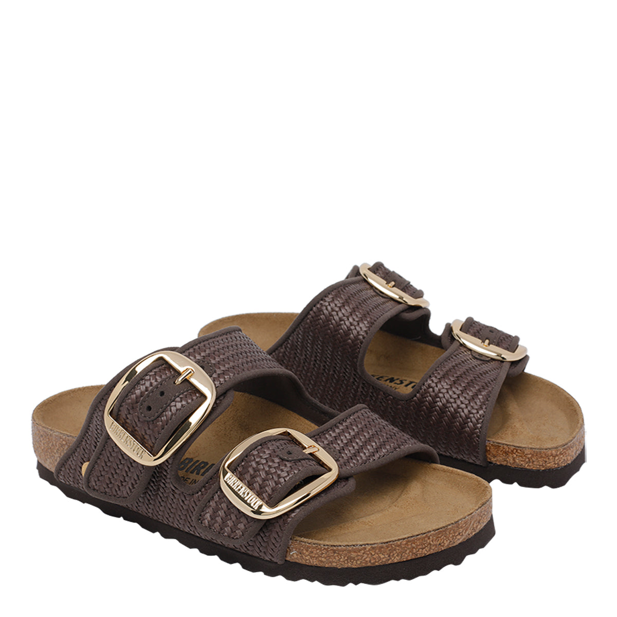 Birkenstock Sandals Brown Textile/rubber Sole