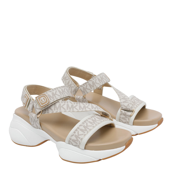 Michael Kors Sandals Beige Textile/rubber Sole
