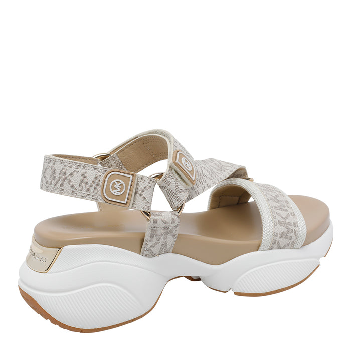 Michael Kors Sandals Beige Textile/rubber Sole