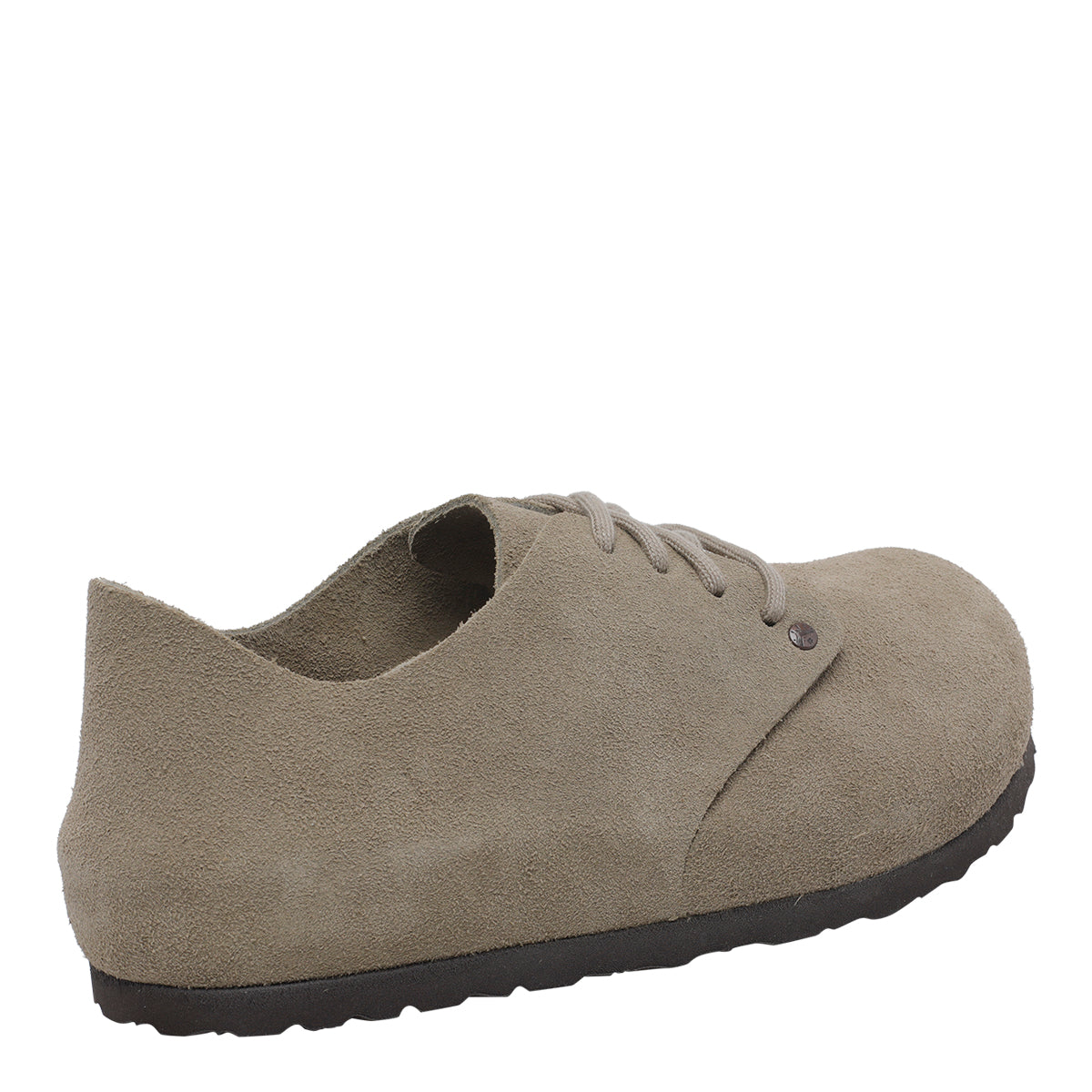 Birkenstock Flat Shoes Grey Suede Leather/rubber Leather