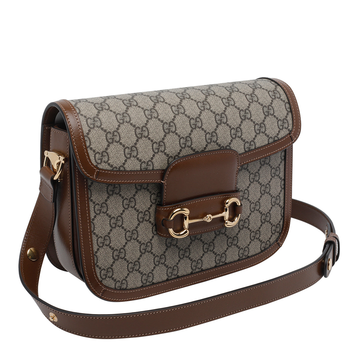 Gucci Bags Brown Coated Fabric Gg