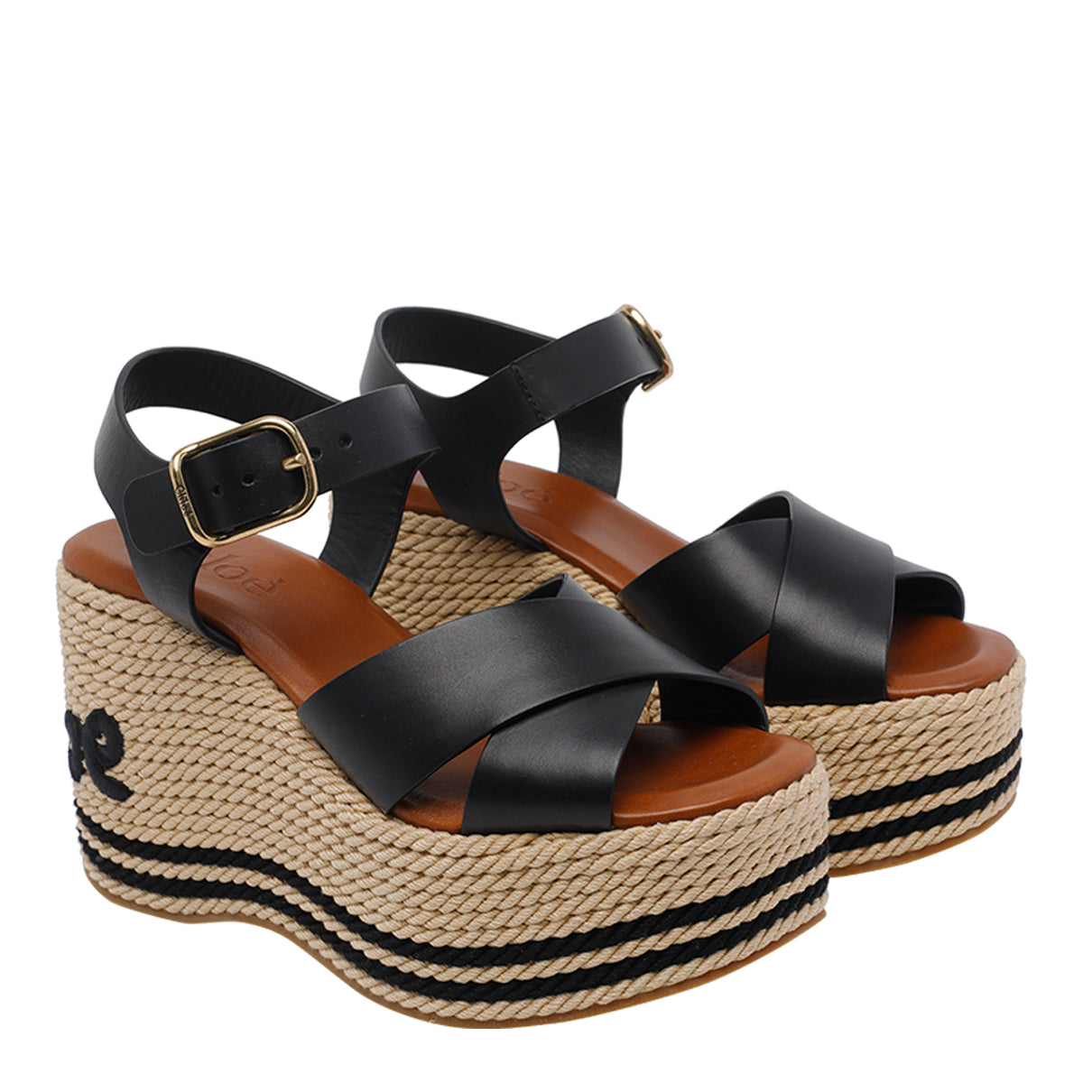 Chloè Sandals Beige Calf Leather/rubber Sole