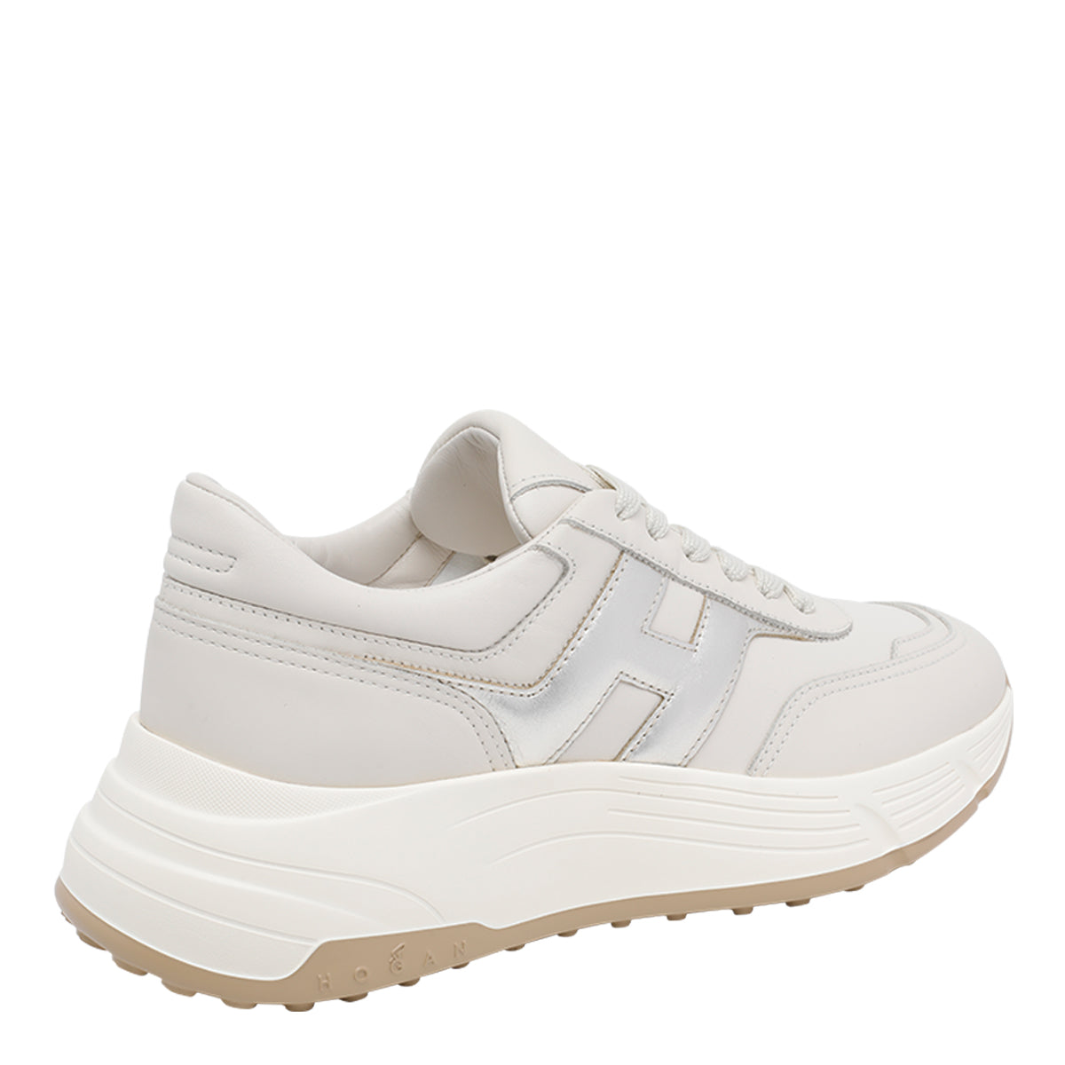 Hogan Sneakers White Calf Leather/rubber Sole