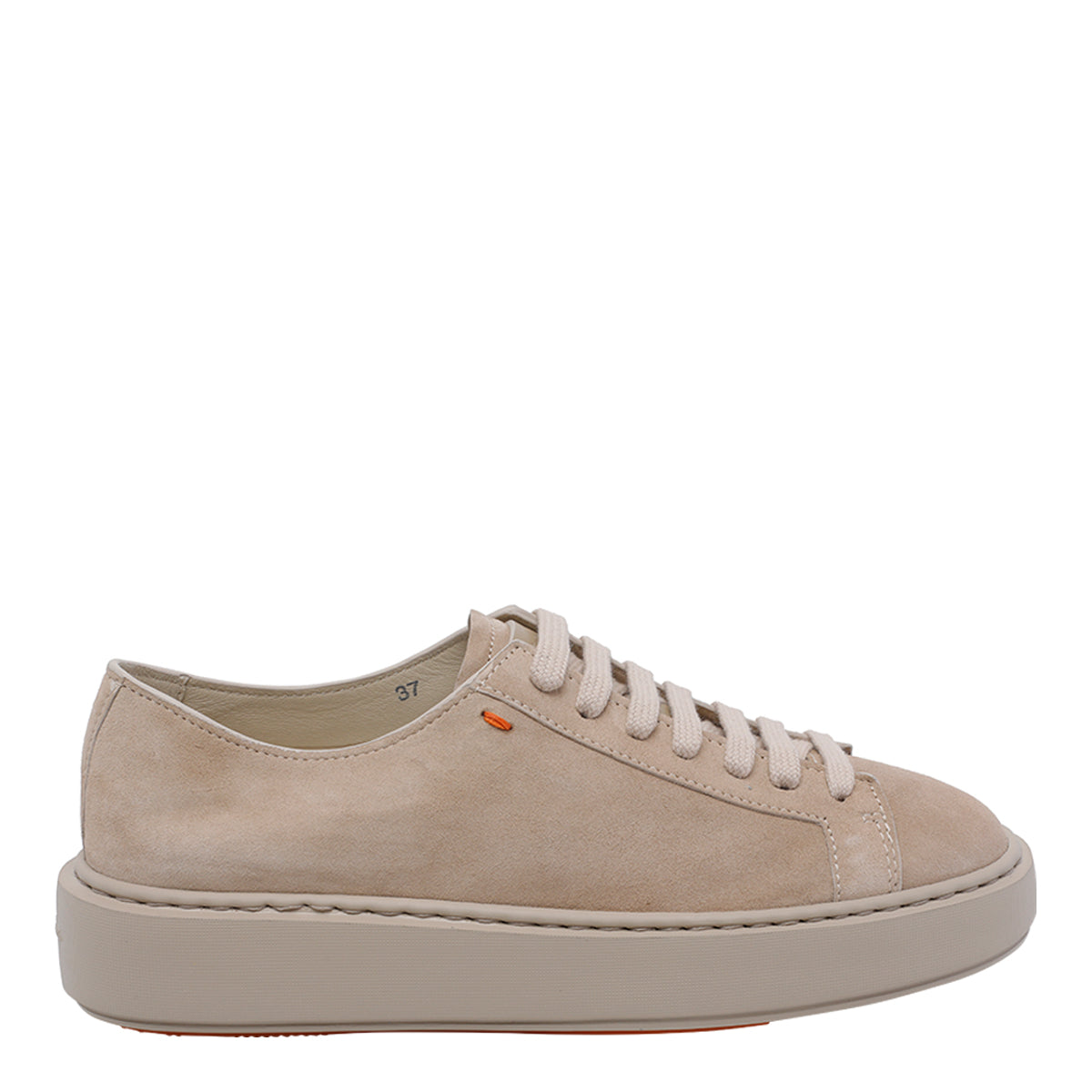 Santoni Sneakers Beige Suede Leather/rubber Sole