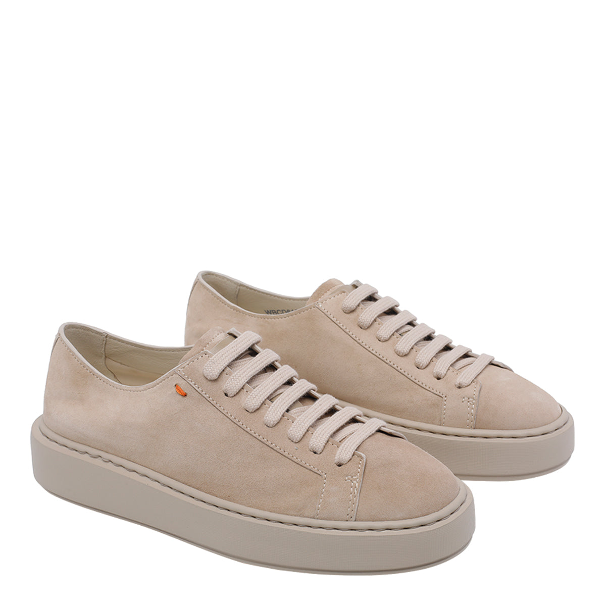 Santoni Sneakers Beige Suede Leather/rubber Sole