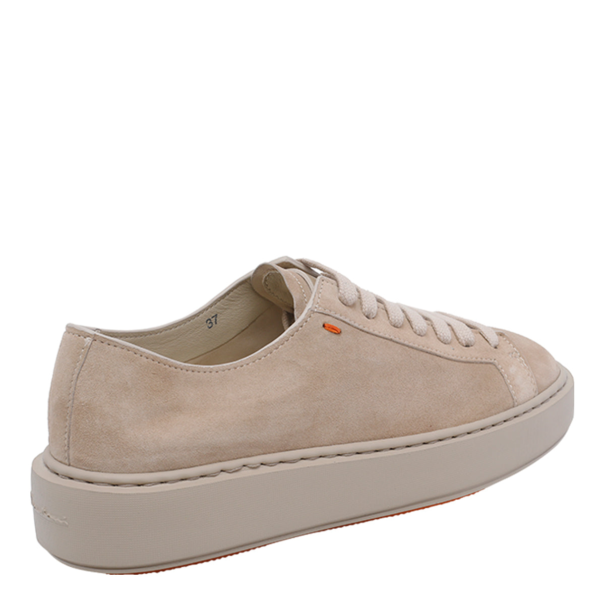 Santoni Sneakers Beige Suede Leather/rubber Sole