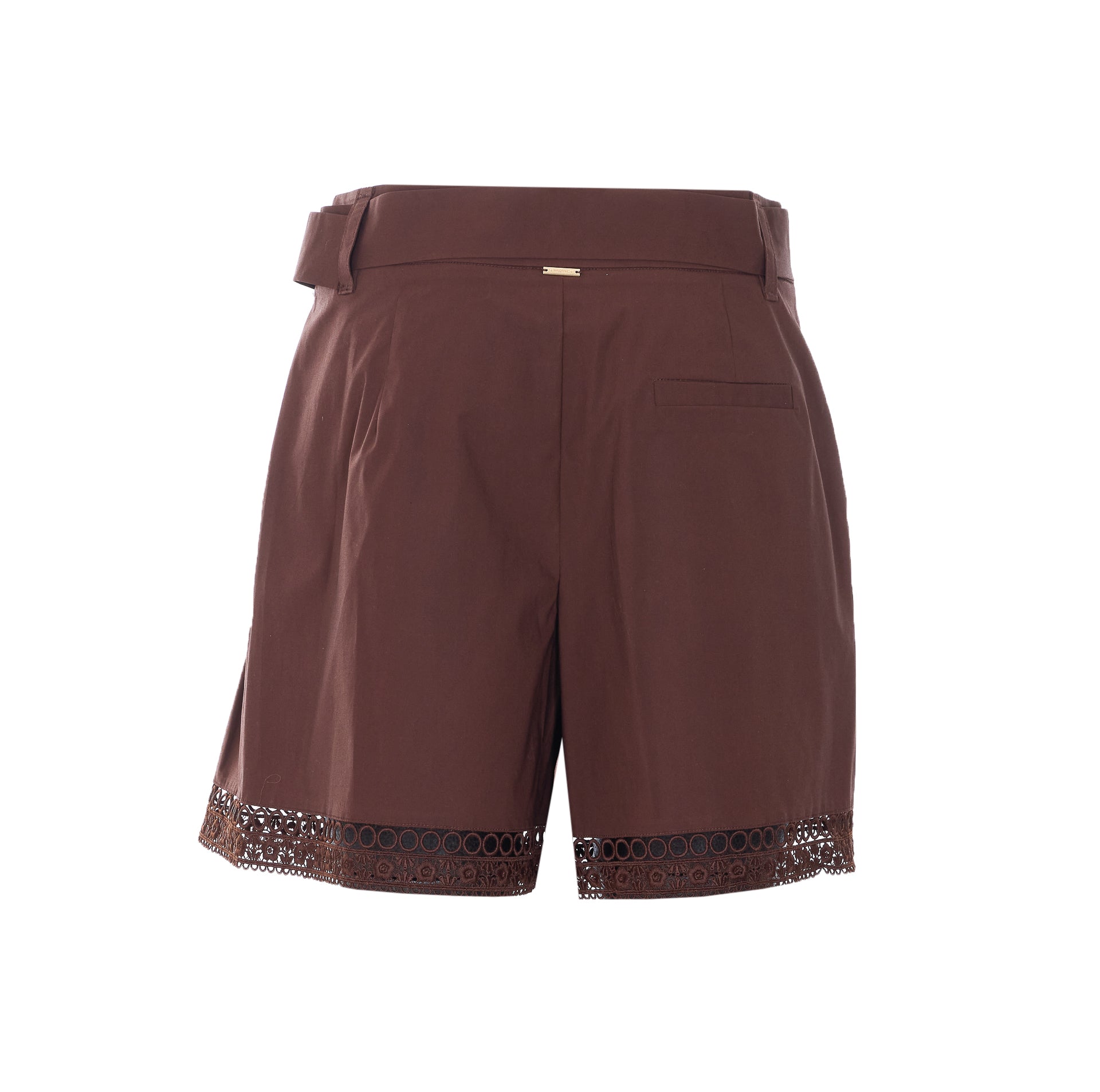Twin-Set Shorts Brown Cotton