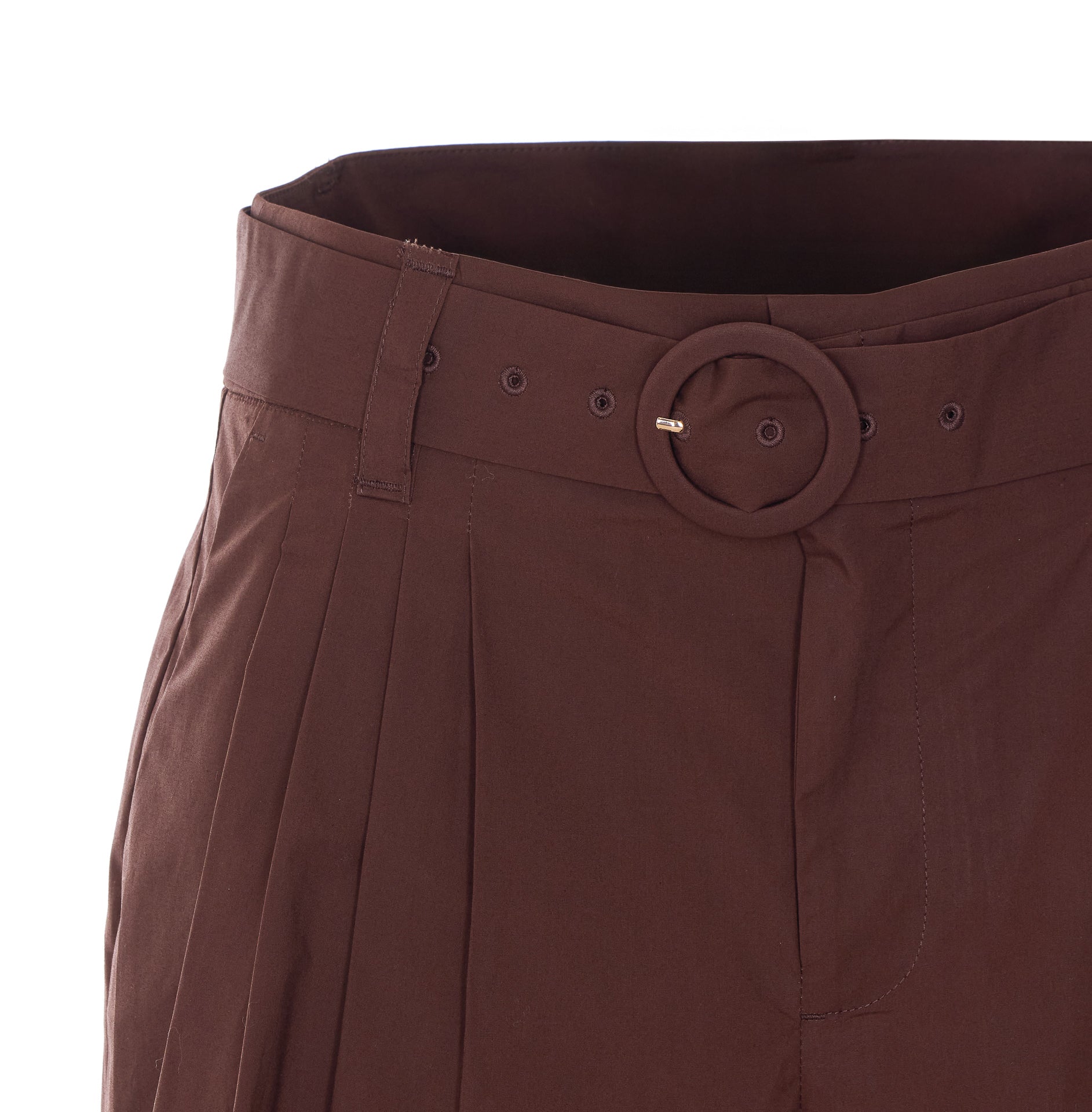 Twin-Set Shorts Brown Cotton