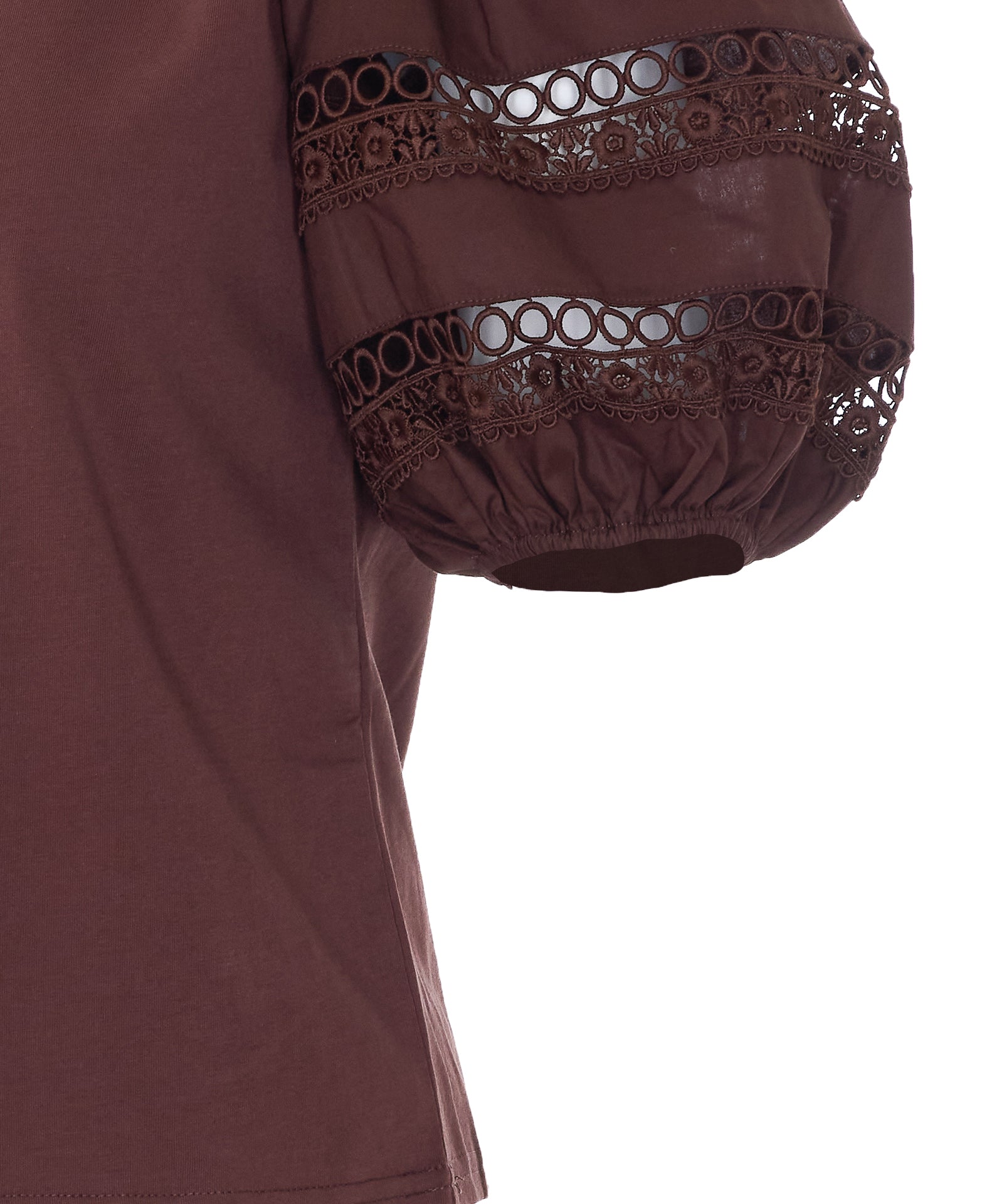 Twin-Set T-Shirts And Polos Brown Cotton