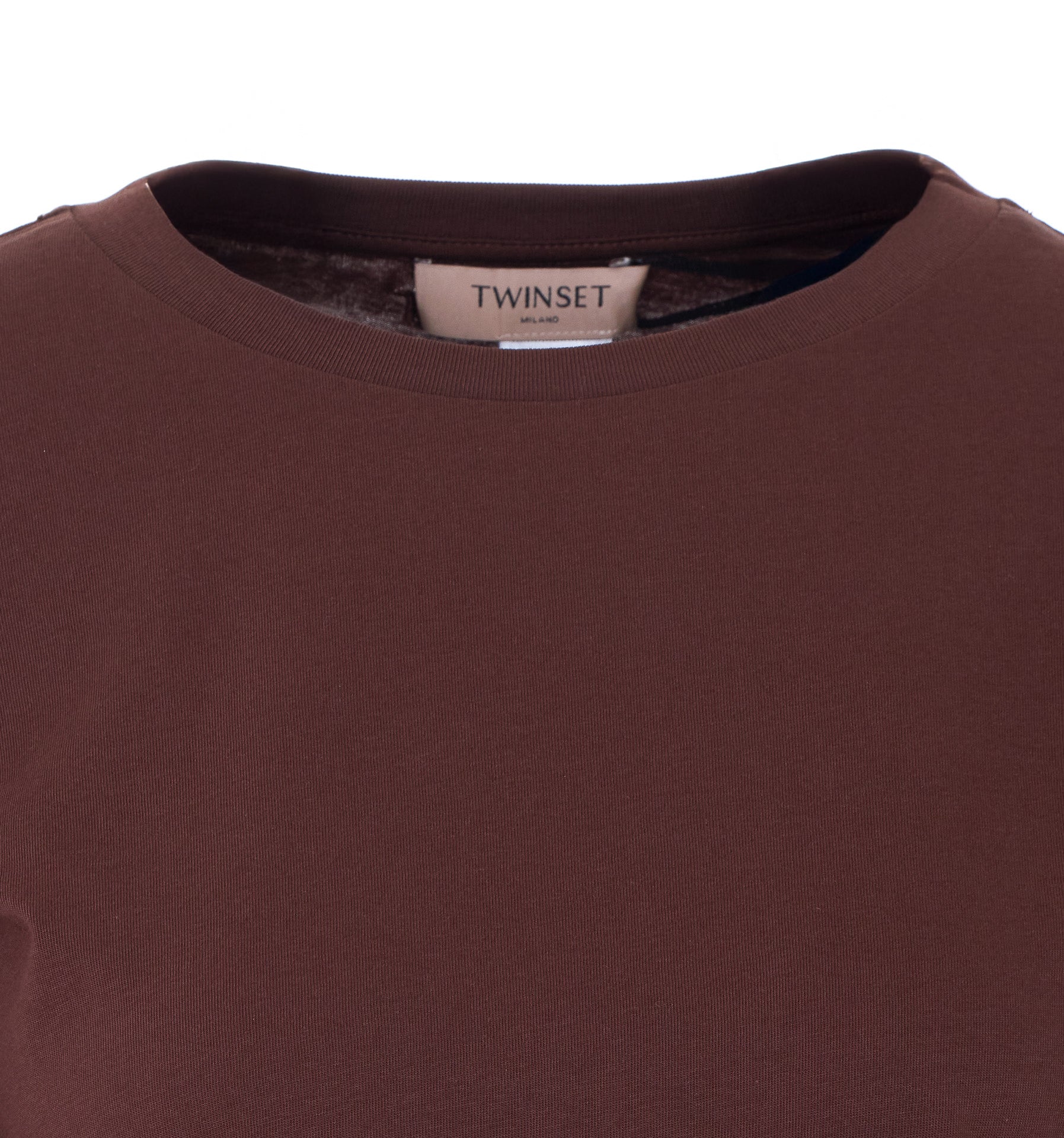 Twin-Set T-Shirts And Polos Brown Cotton