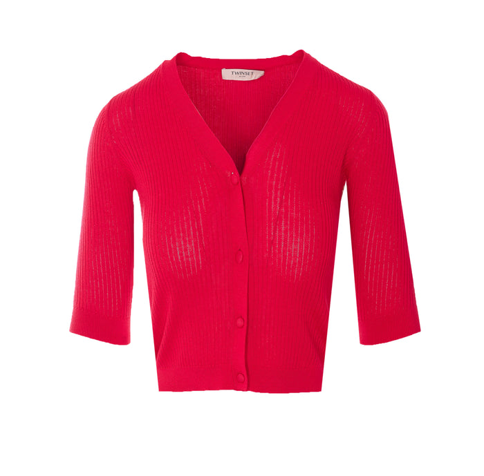 Twin-Set Sweaters Red Cotton