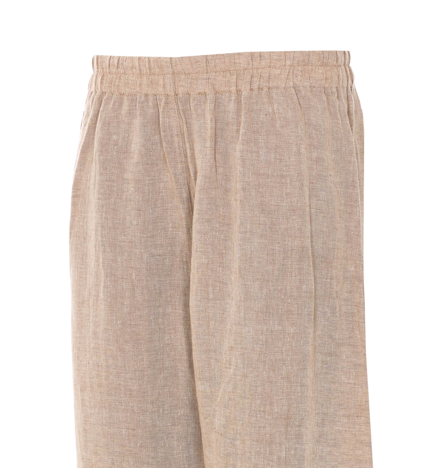 Maurizio Trousers Beige Linen