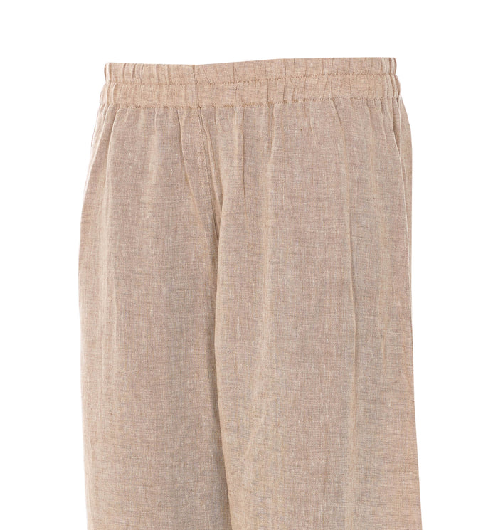 Maurizio Trousers Beige Linen