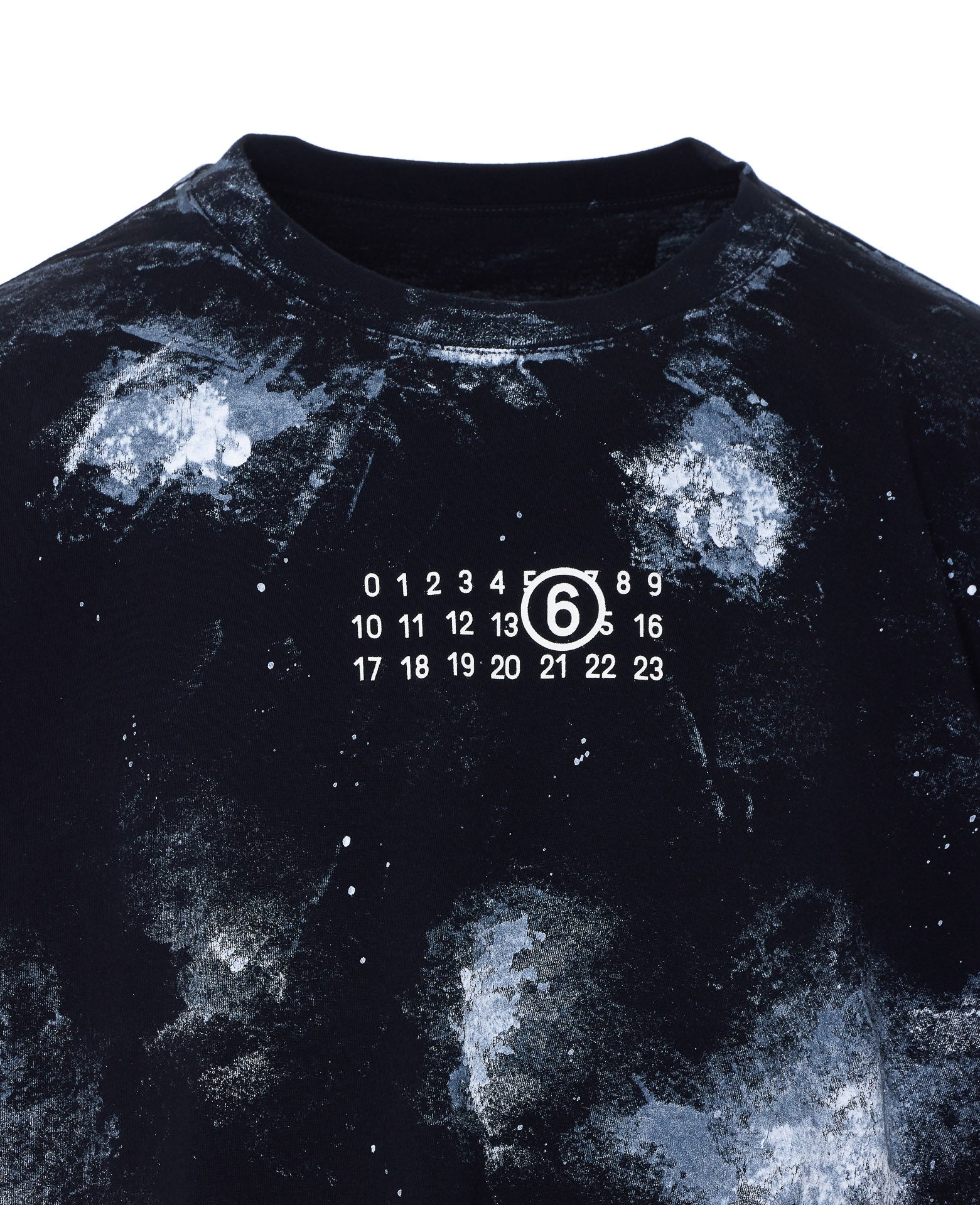 Mm6 Maison Margiela T-Shirts And Polos Black Cotton