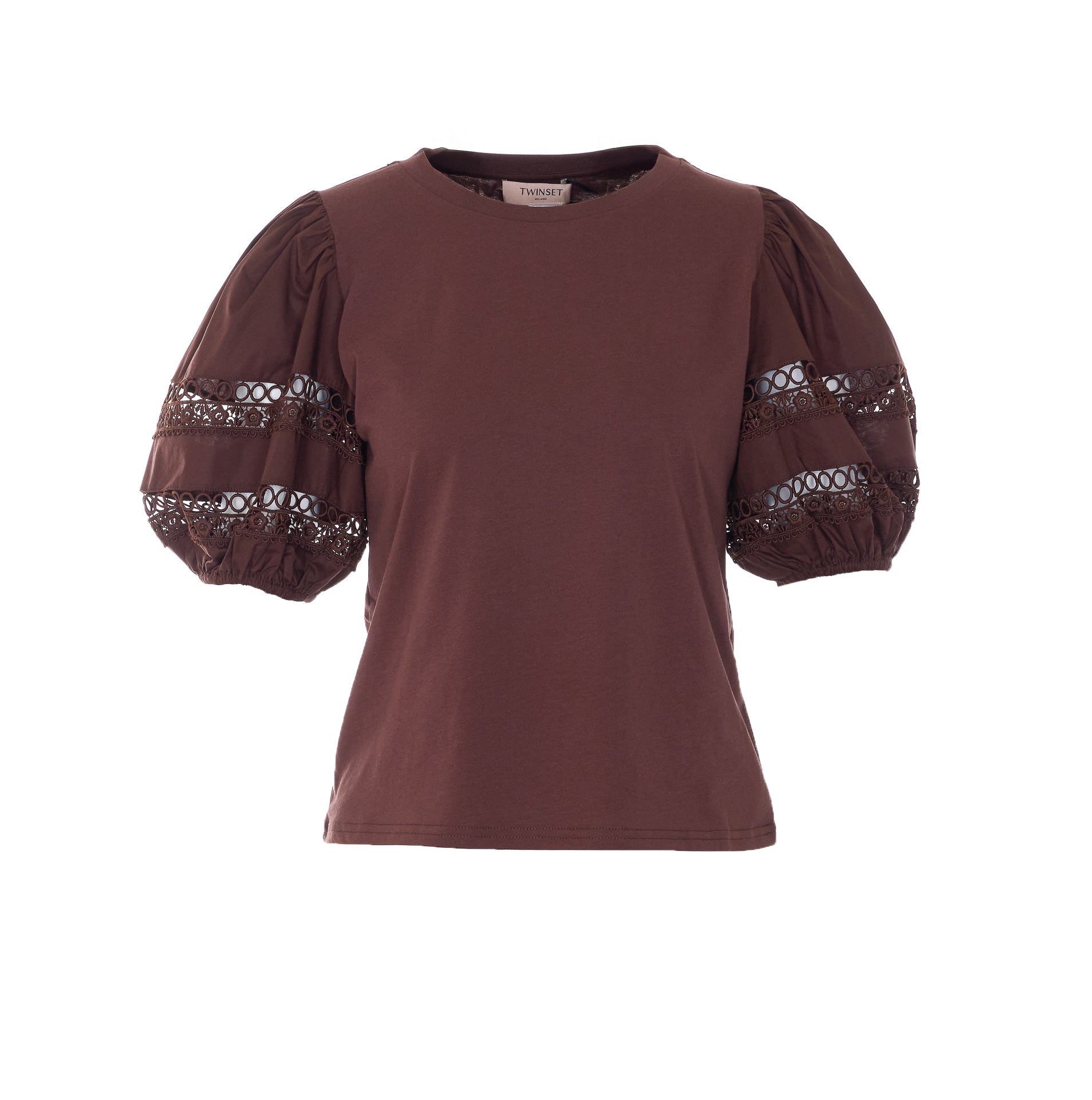 Twin-Set T-Shirts And Polos Brown Cotton