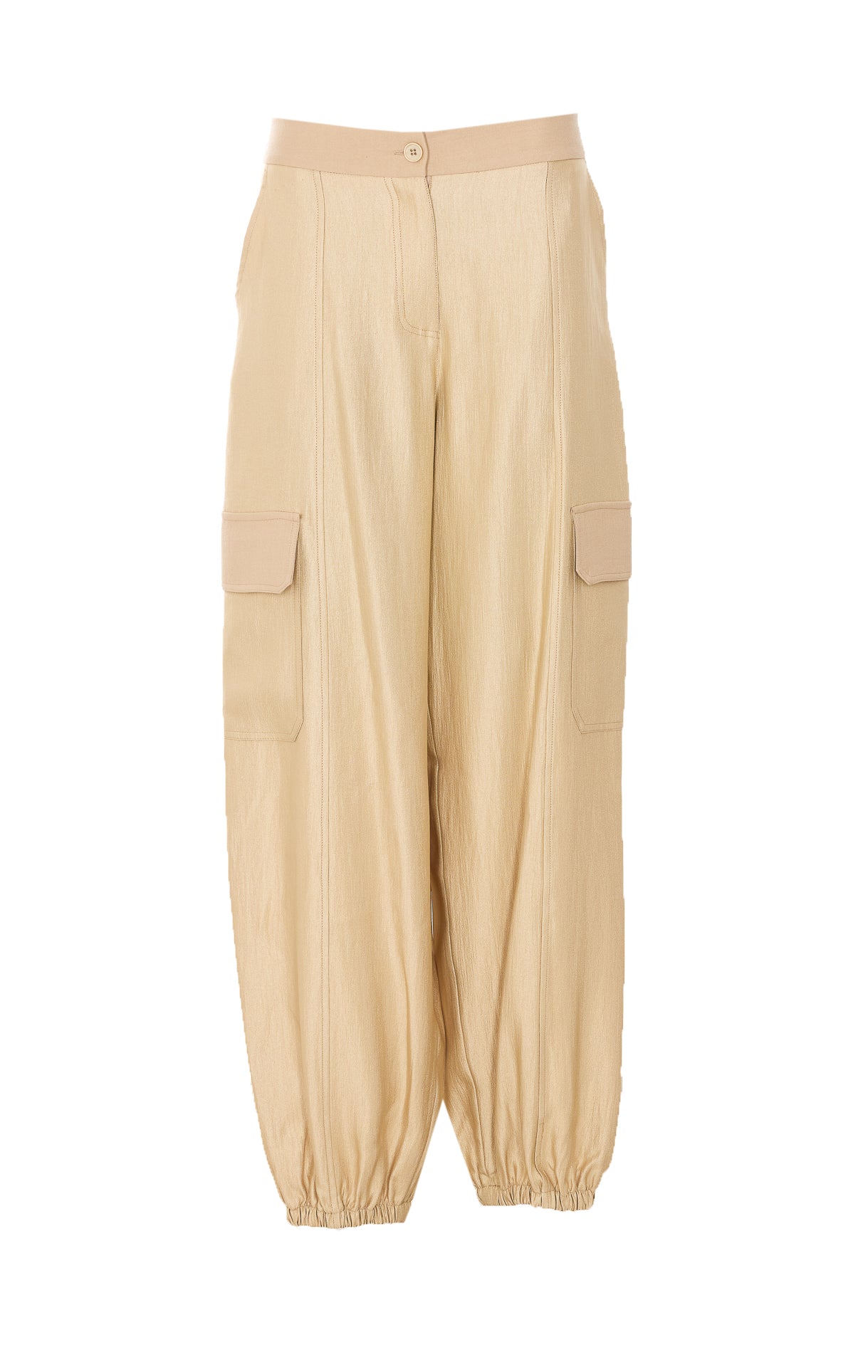 Twin-Set Trousers Beige Cotton