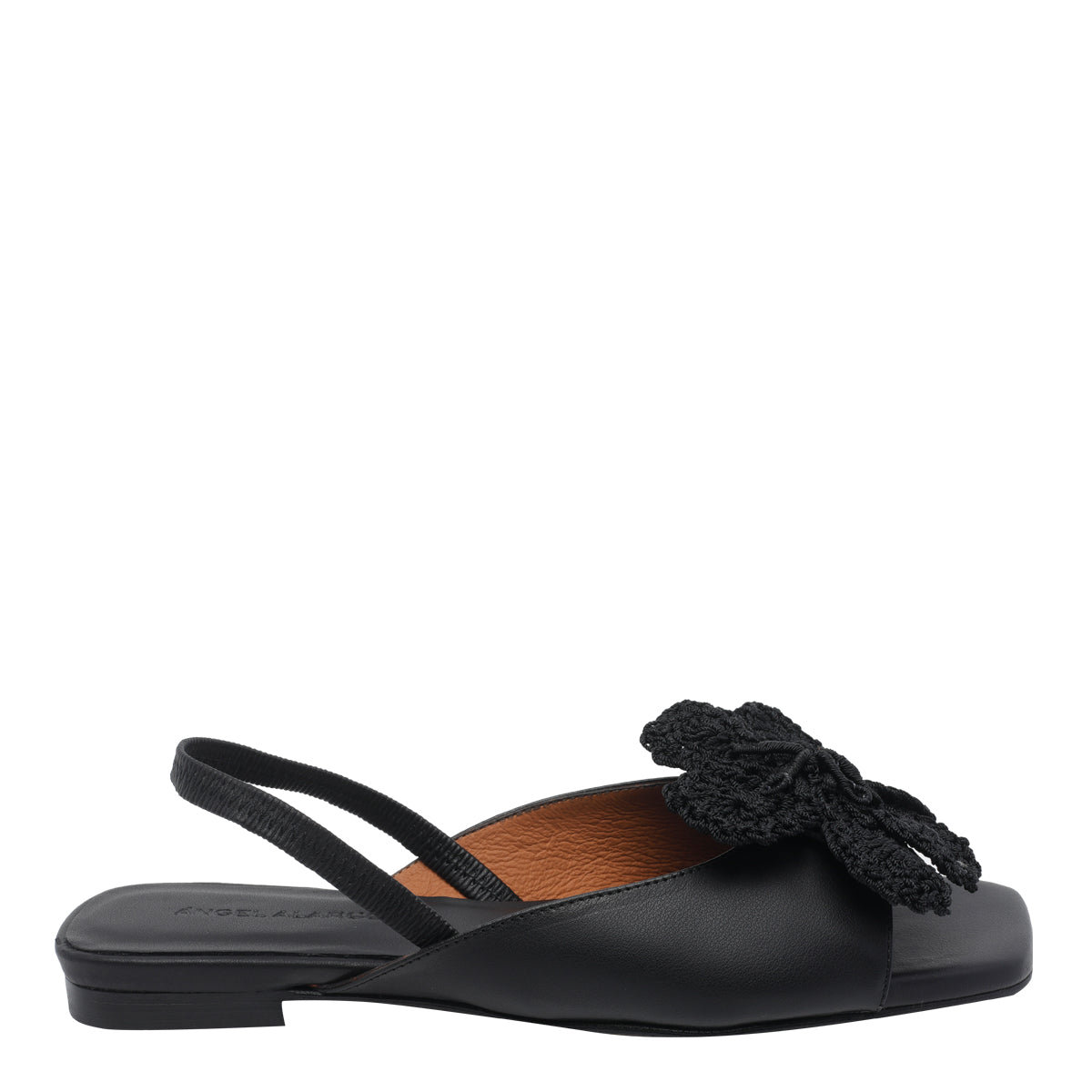 Angel Alarcon With Heel Black Calf Leather/rubber Sole