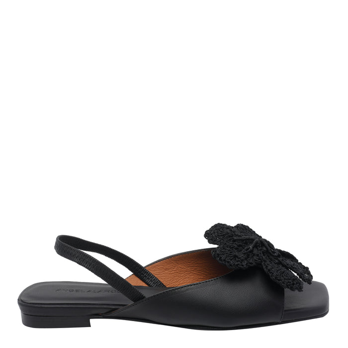 Angel Alarcon With Heel Black Calf Leather/rubber Sole