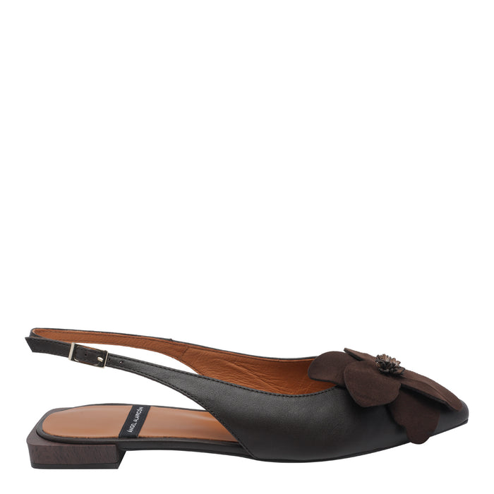 Angel Alarcon With Heel Brown Calf Leather/rubber Sole