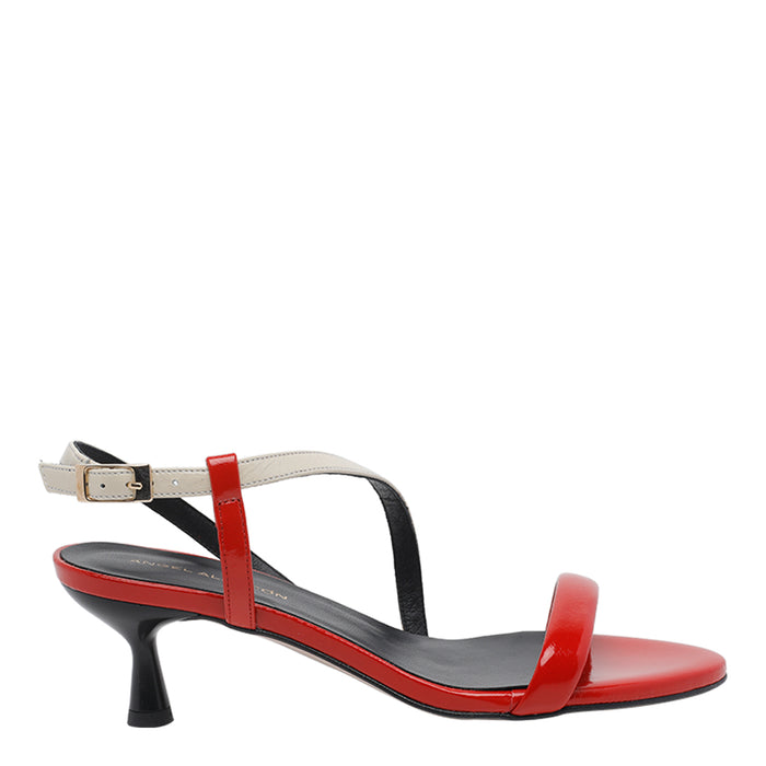 Angel Alarcon With Heel Red Calf Leather/rubber Sole