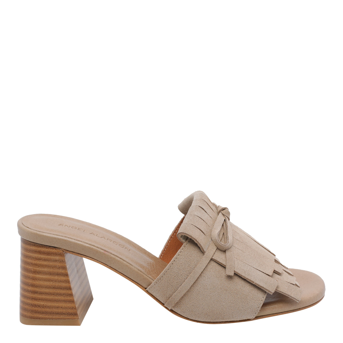 Angel Alarcon Sandals Beige Calf Leather/rubber Sole