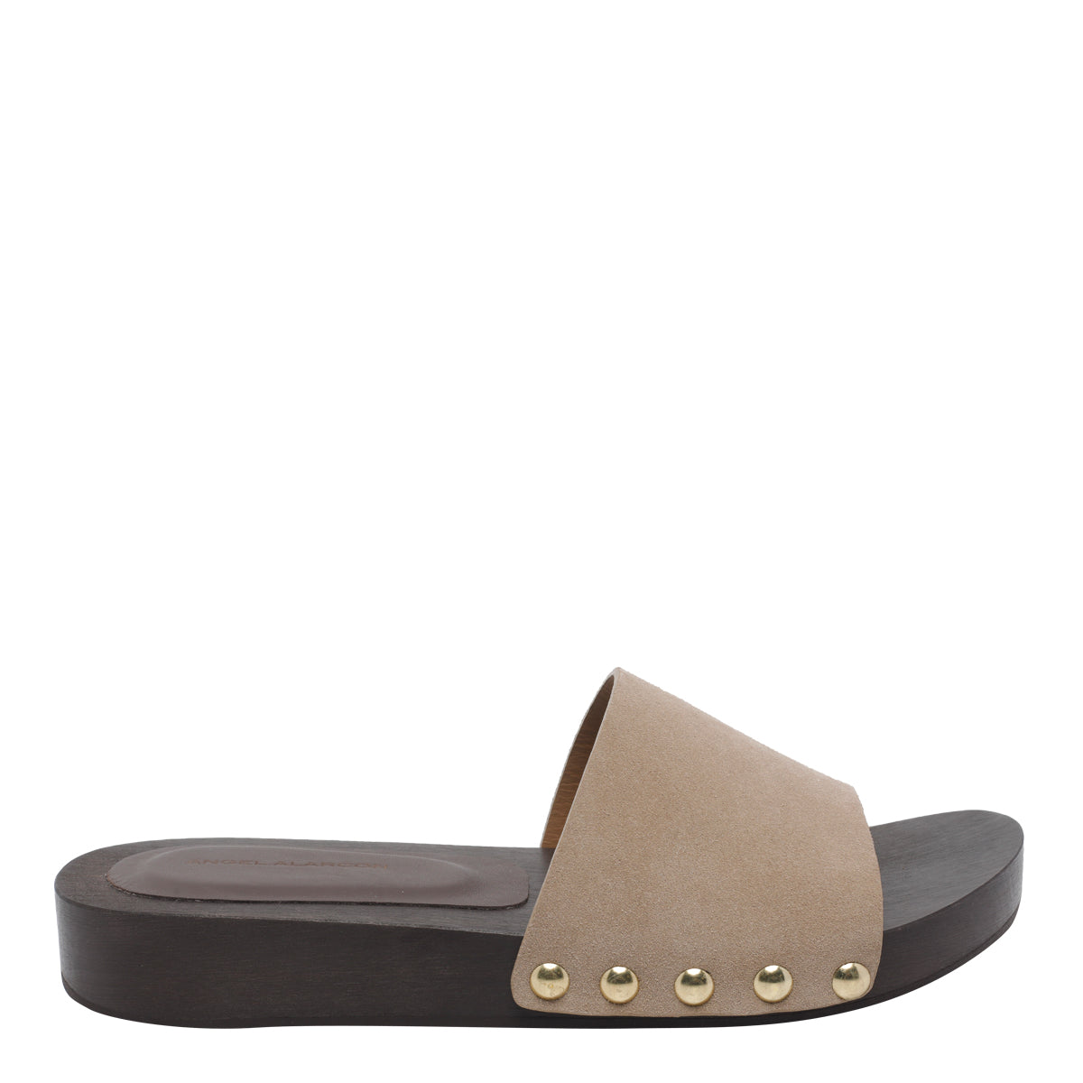 Angel Alarcon Sandals Beige Calf Leather/rubber Sole