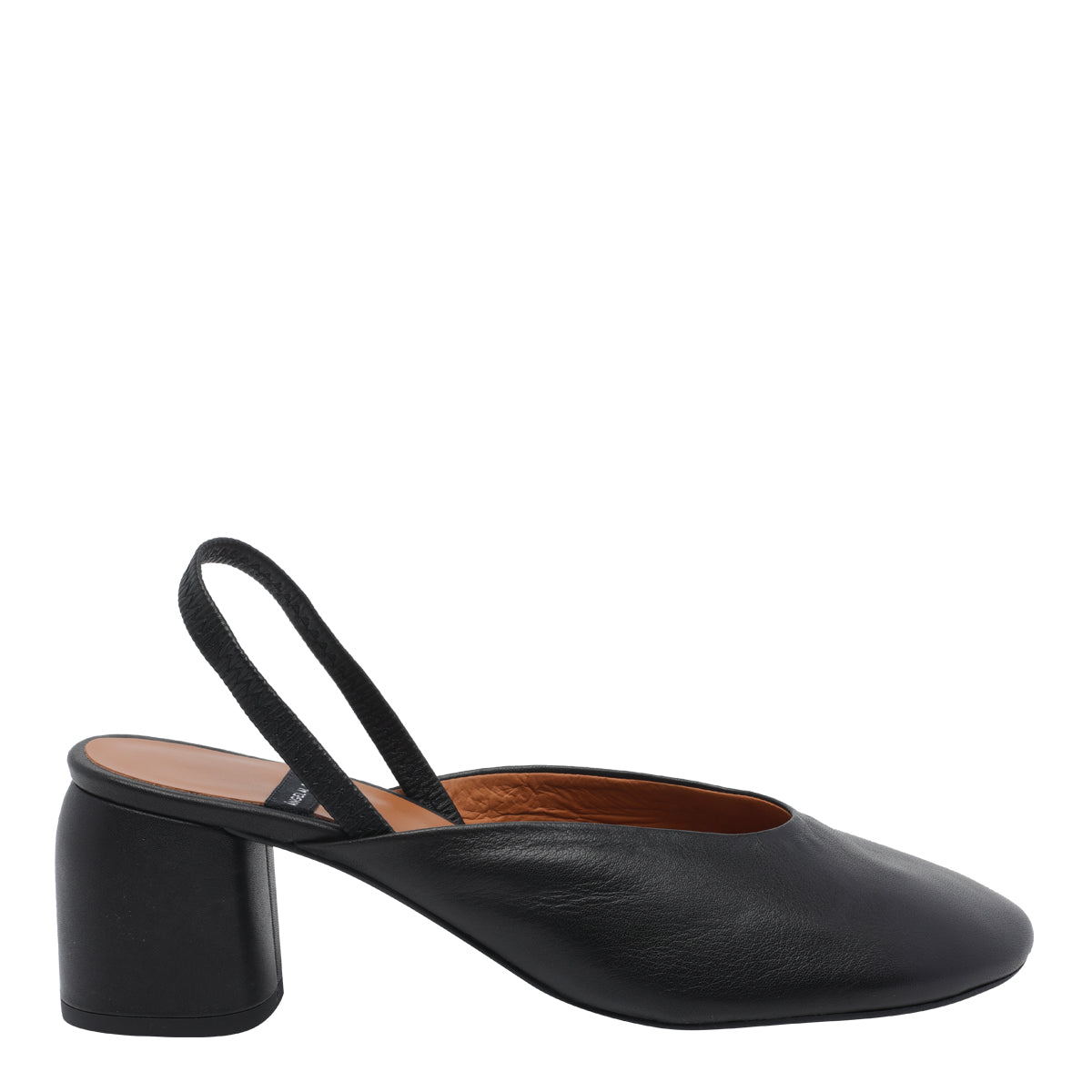 Angel Alarcon With Heel Black Calf Leather/rubber Sole