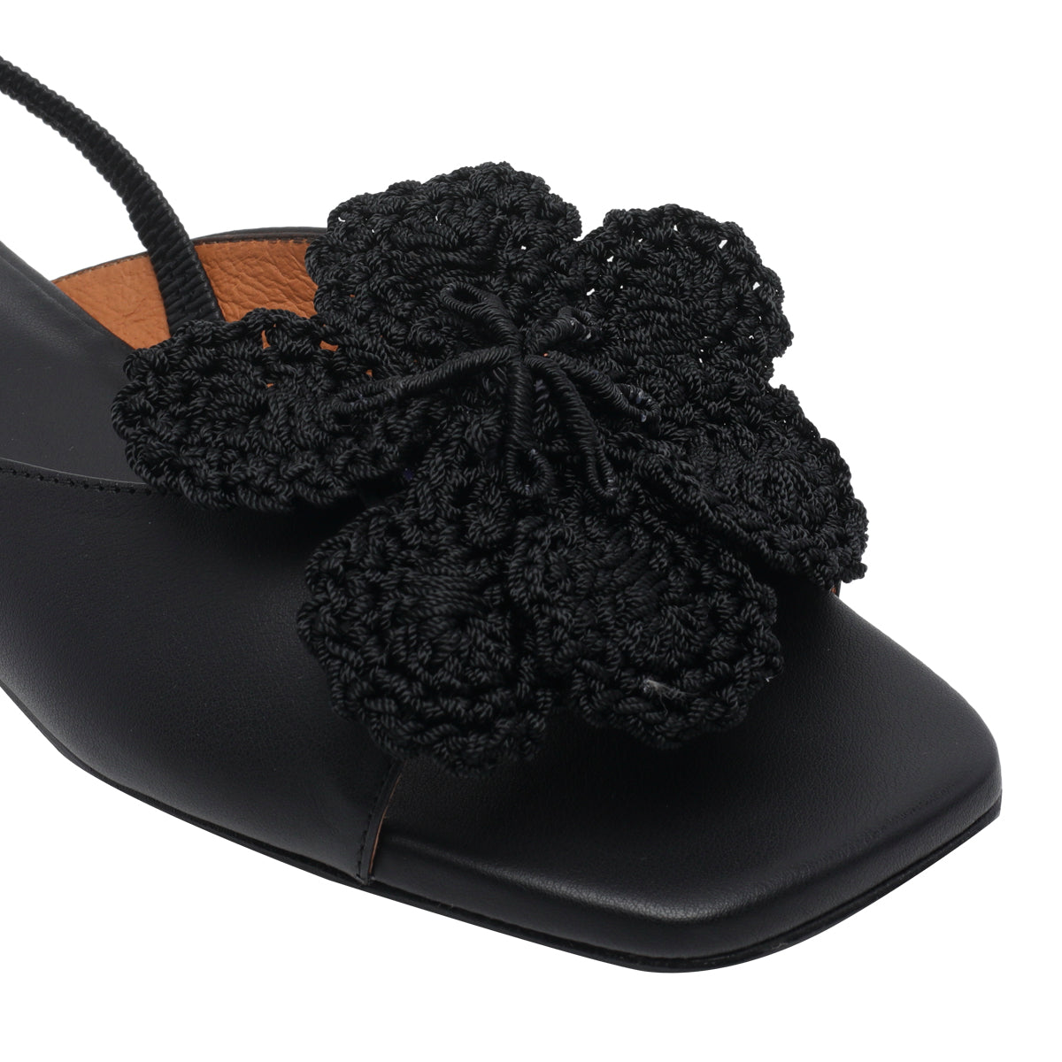 Angel Alarcon With Heel Black Calf Leather/rubber Sole