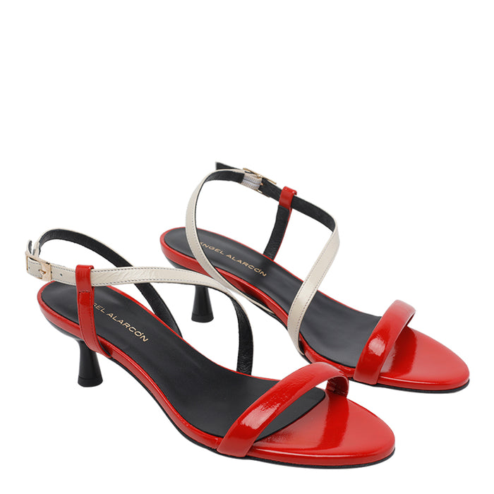 Angel Alarcon With Heel Red Calf Leather/rubber Sole