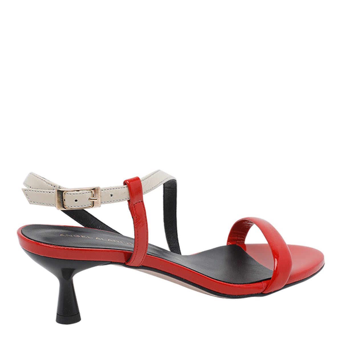 Angel Alarcon With Heel Red Calf Leather/rubber Sole