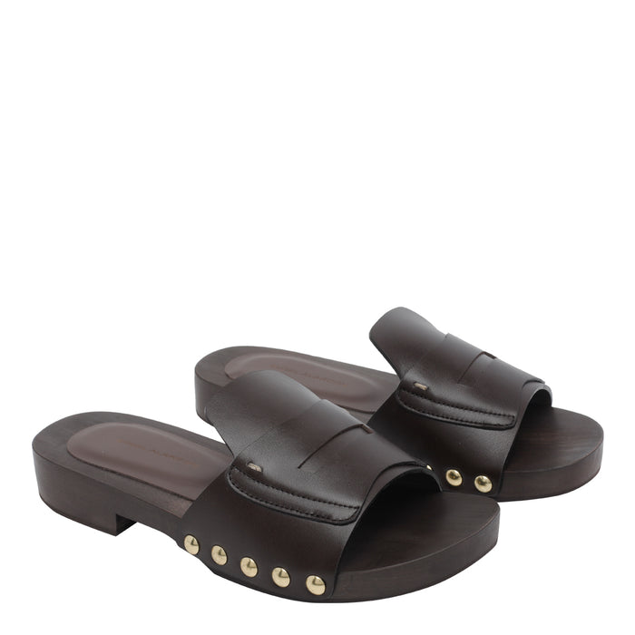 Angel Alarcon Sandals Brown Calf Leather/rubber Sole