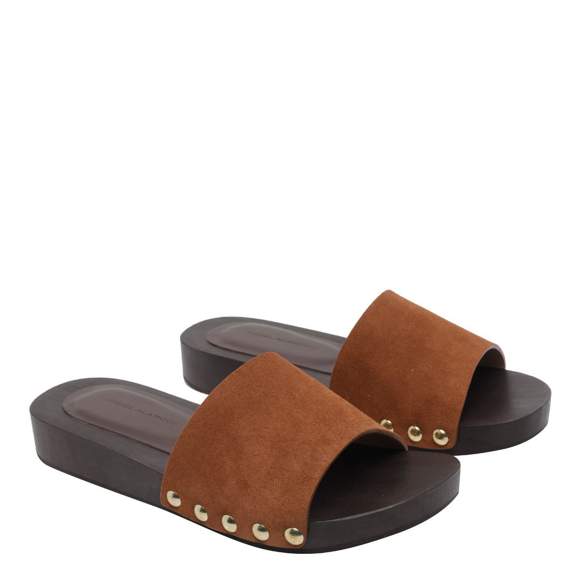 Angel Alarcon Sandals Brown Calf Leather/rubber Sole