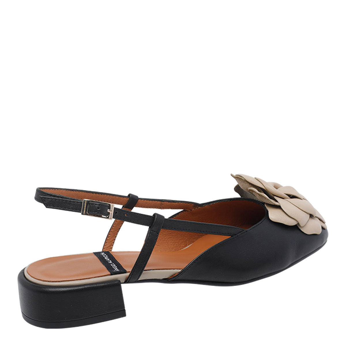 Angel Alarcon With Heel Black Calf Leather/rubber Sole