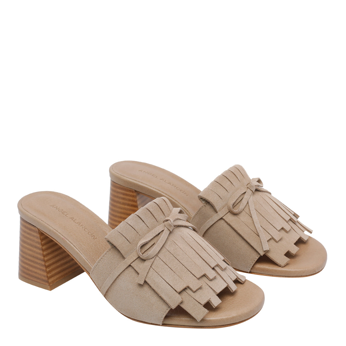 Angel Alarcon Sandals Beige Calf Leather/rubber Sole