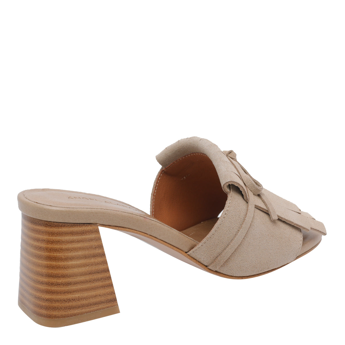 Angel Alarcon Sandals Beige Calf Leather/rubber Sole