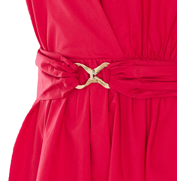 Twin-Set Dresses Red Cotton