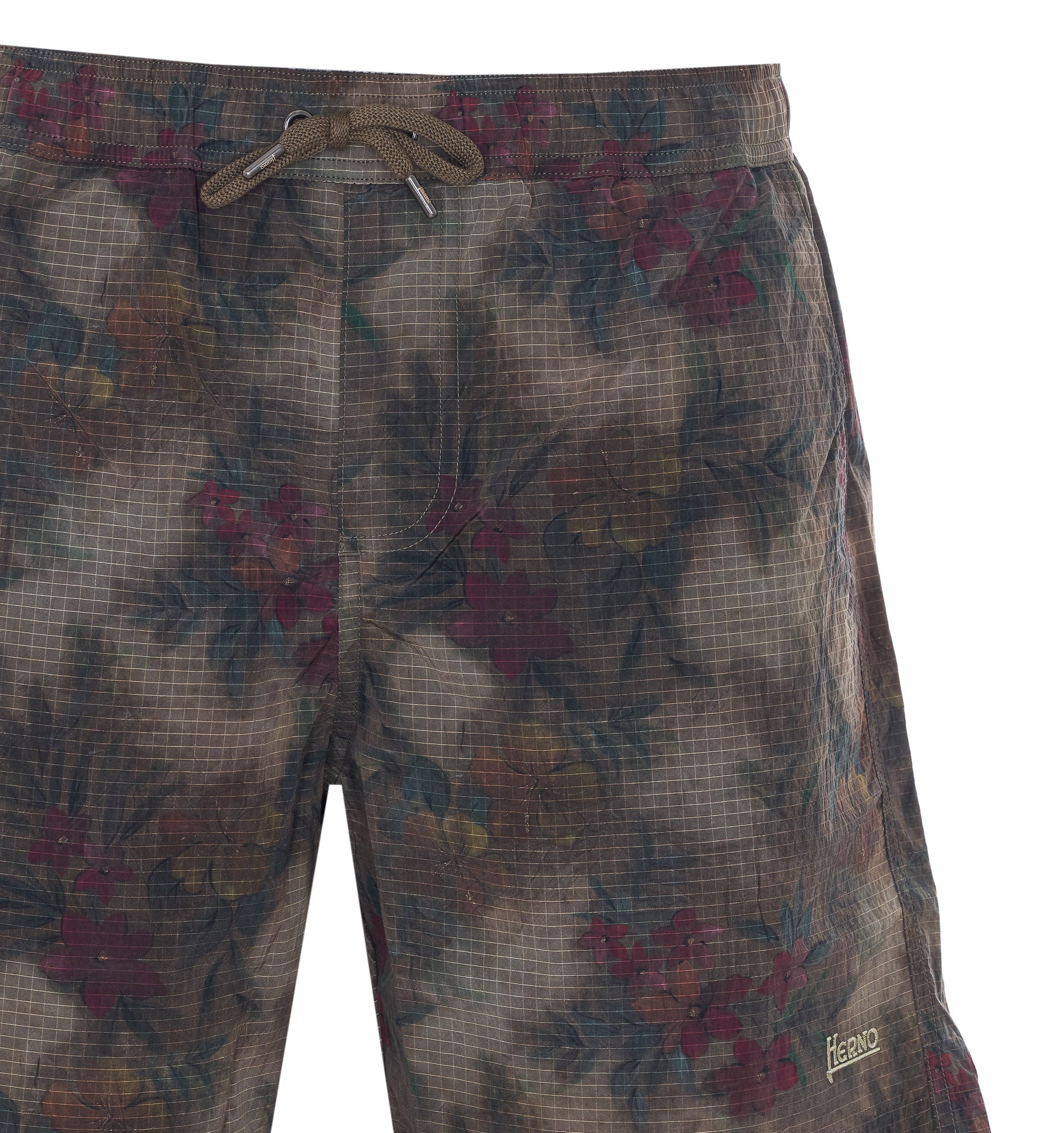 Herno Shorts Brown Polyamide