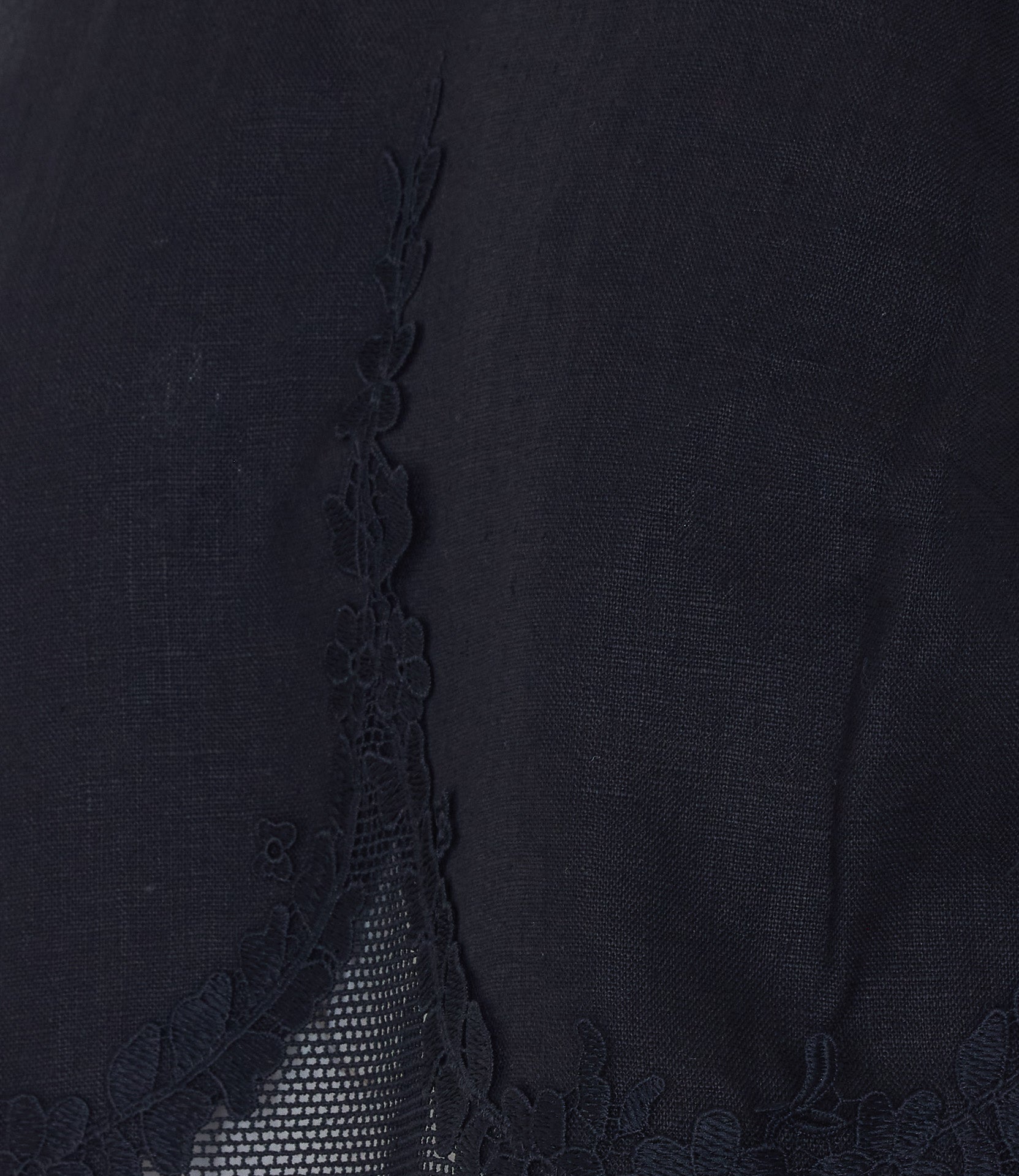 Twin-Set Top Black Linen